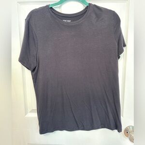 Nine West soft spun T shirt - lightweight - black size L - layering t-shirt